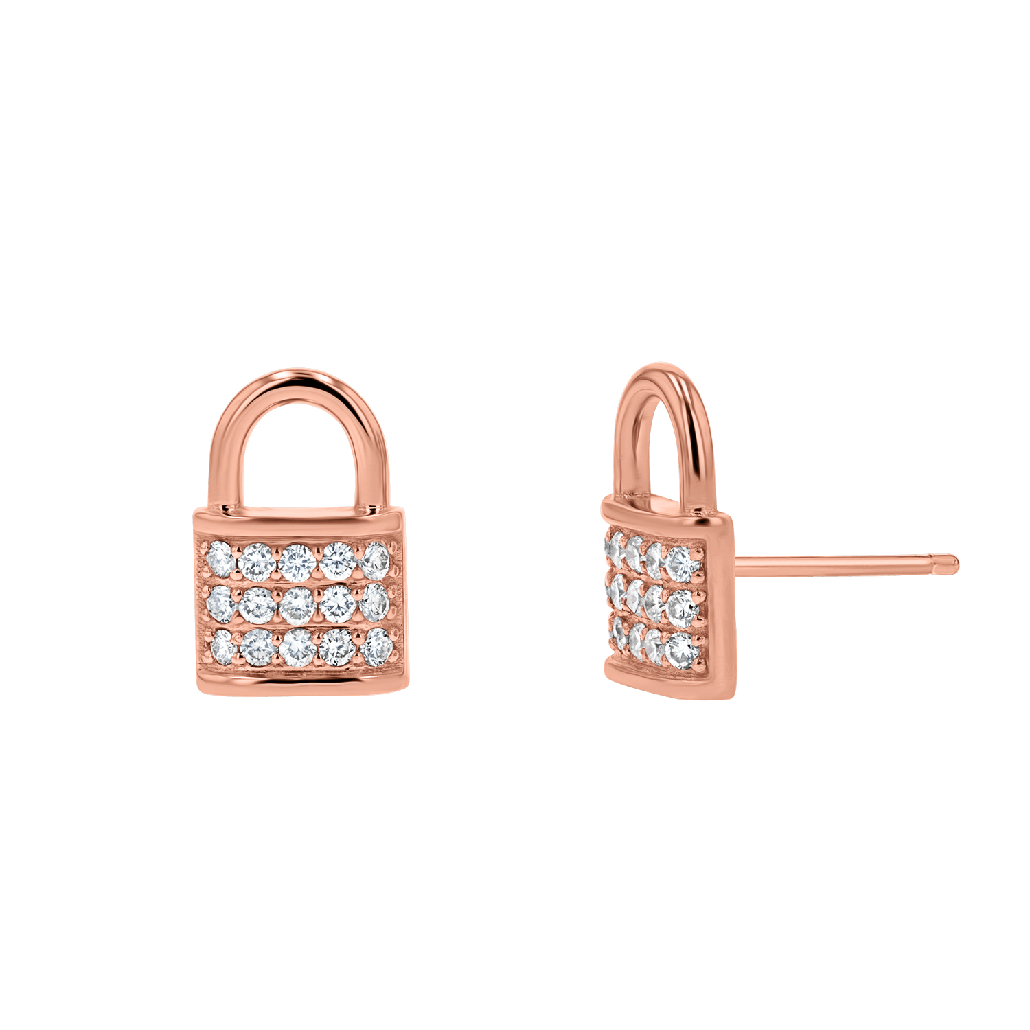 Diamond Pave Stud Earrings F24390