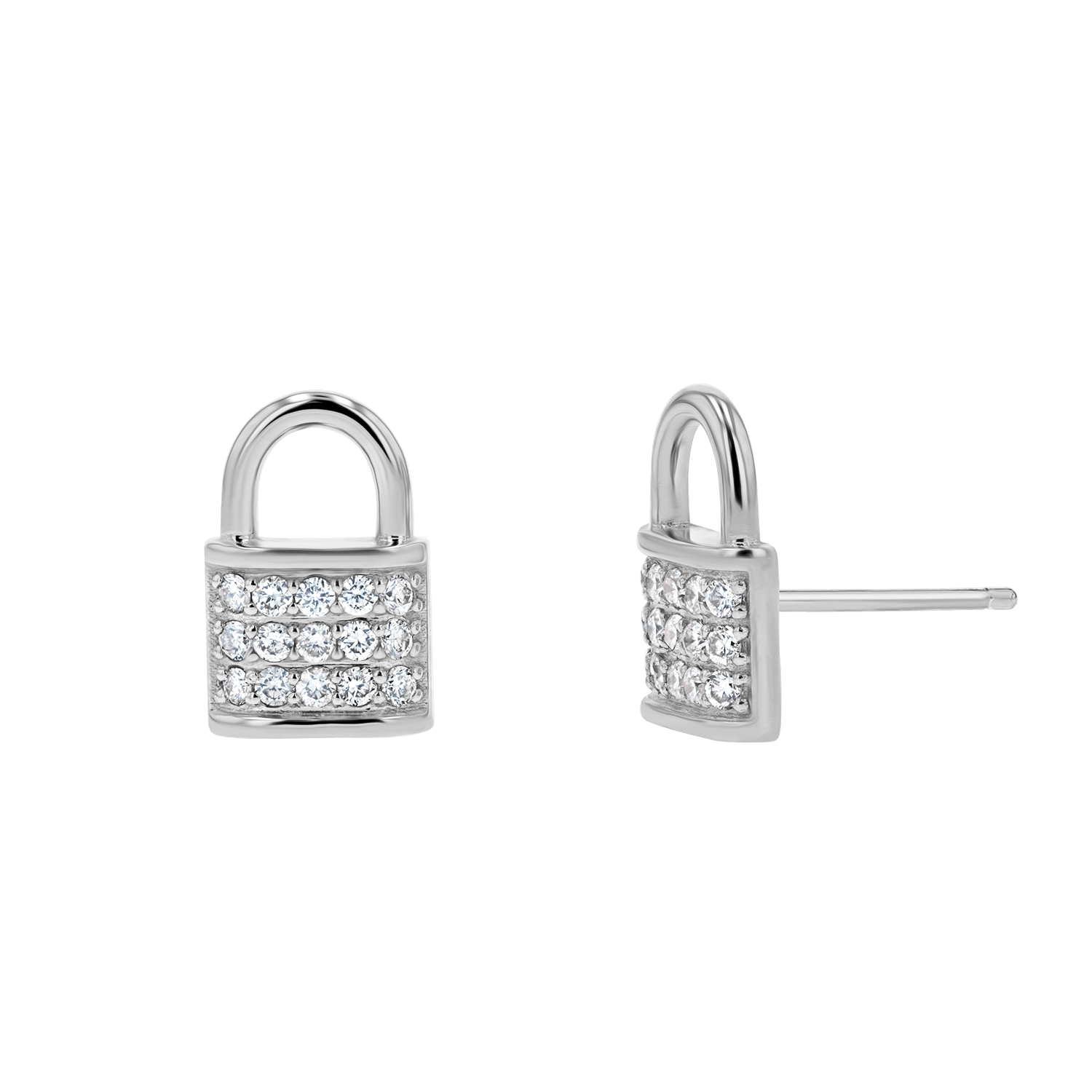 Diamond Pave Stud Earrings F24390
