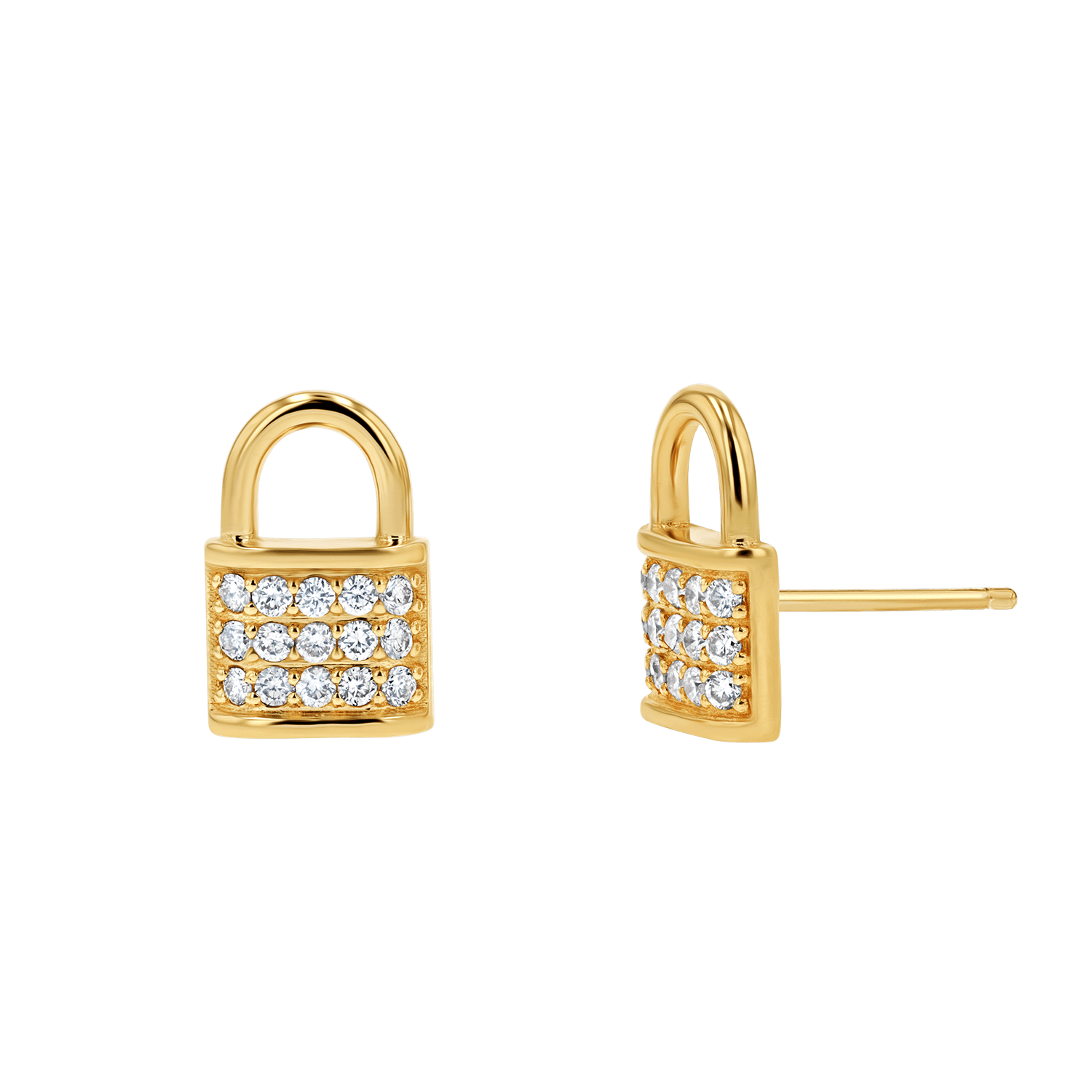 Diamond Pave Stud Earrings F24390