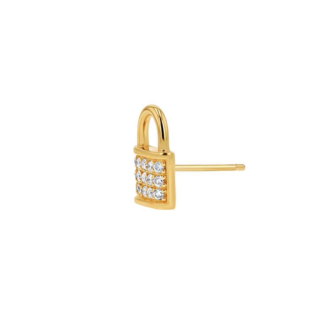 Diamond Pave Stud Earrings F24390