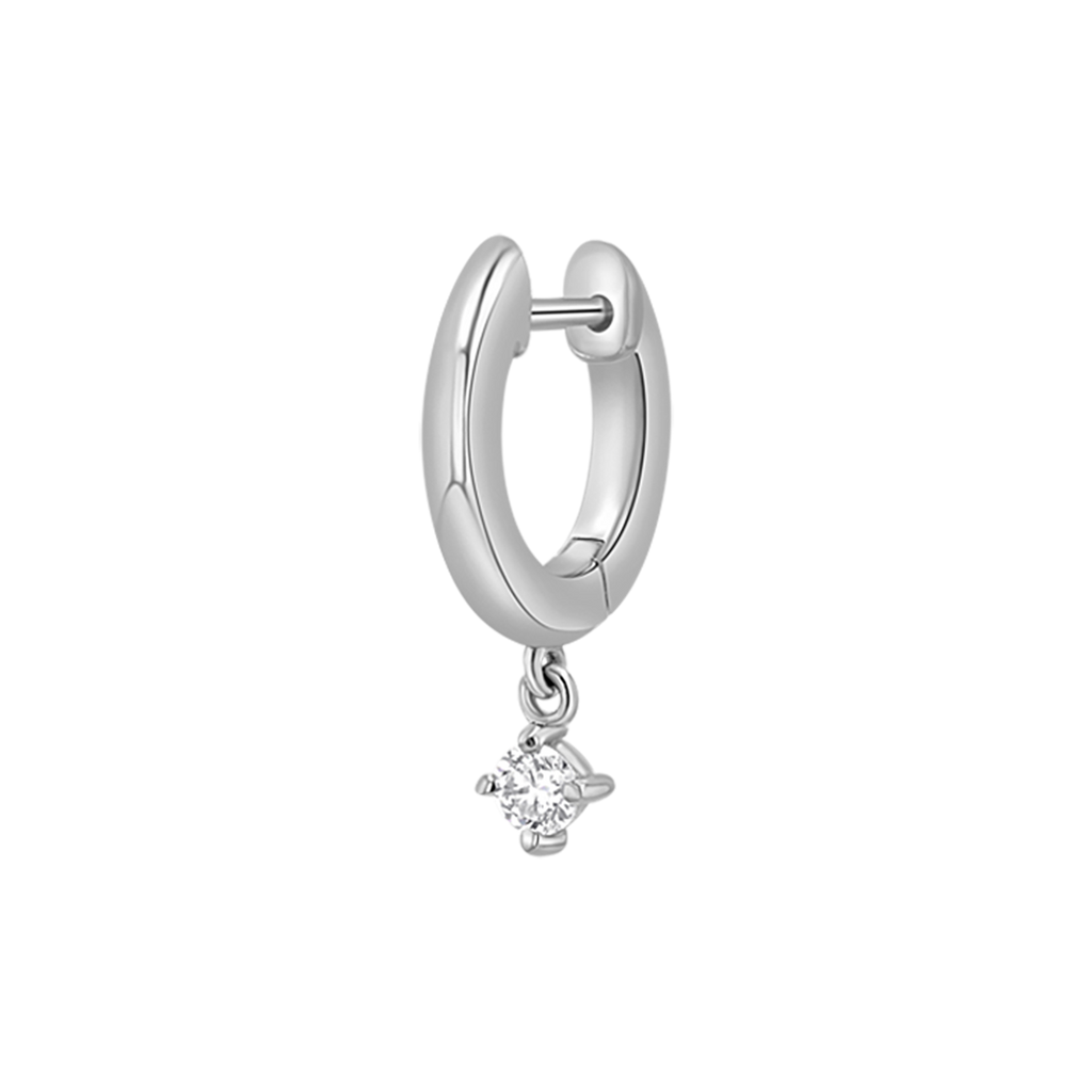Diamond Charm Drop Huggies S43002