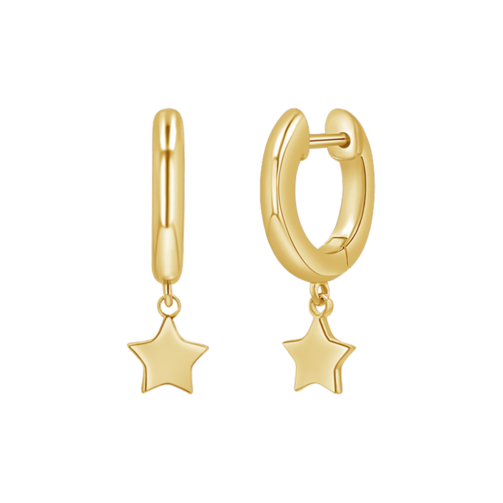 Star Charm Drop Huggies J12680