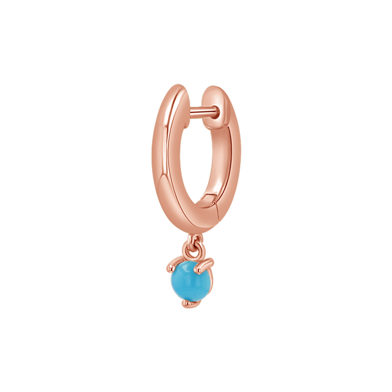 Turquoise Drop Huggies B386560