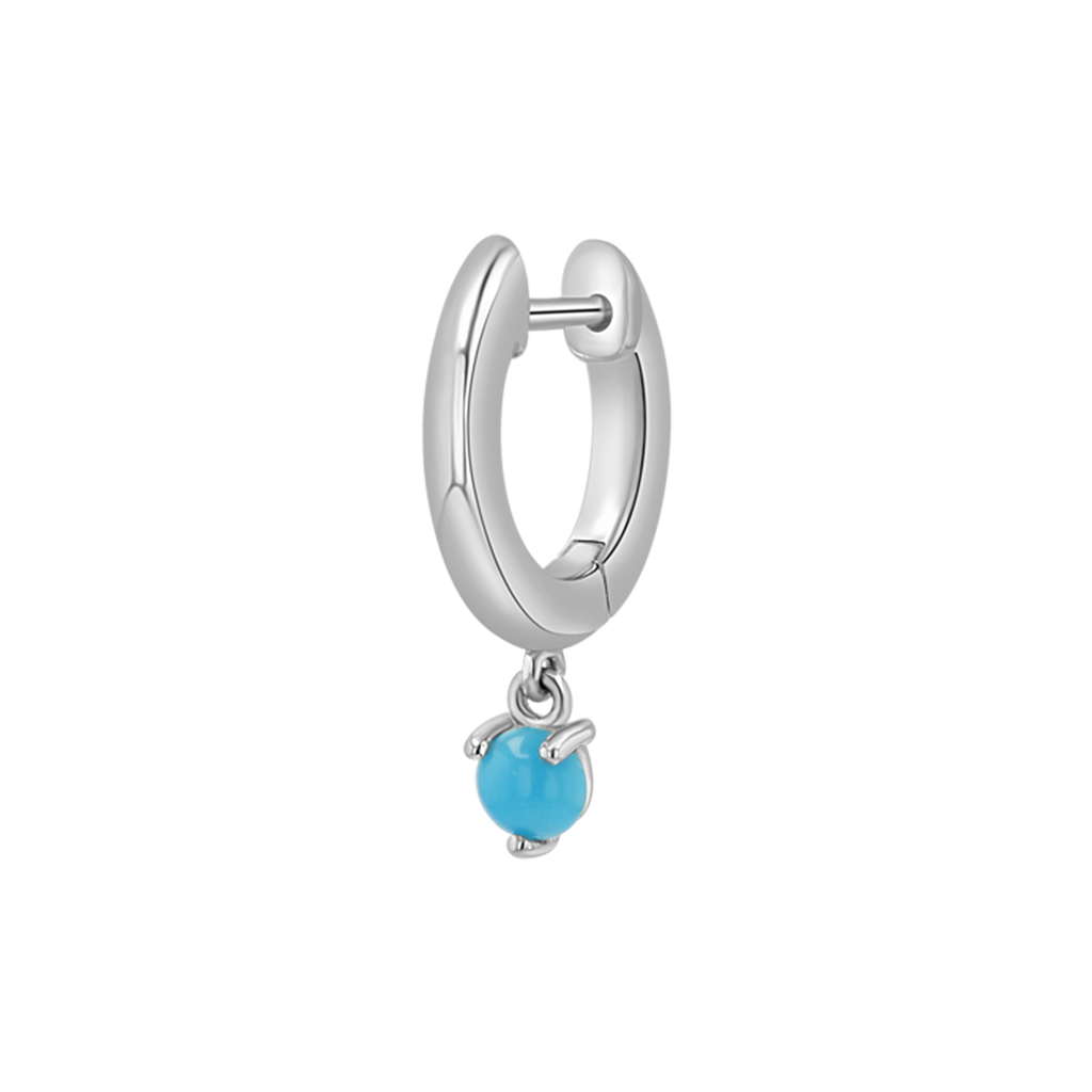 Turquoise Drop Huggies B386560