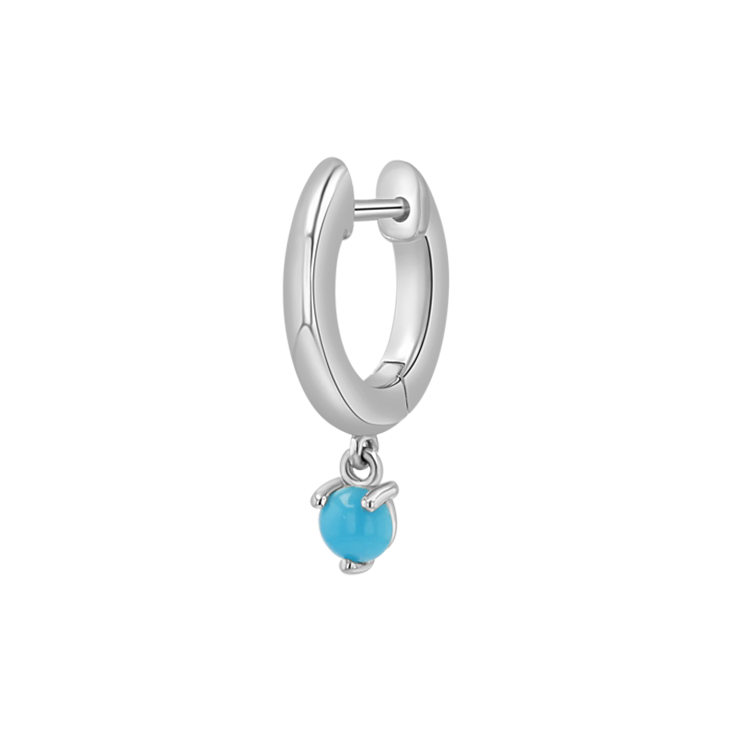 Turquoise Drop Huggies B386560