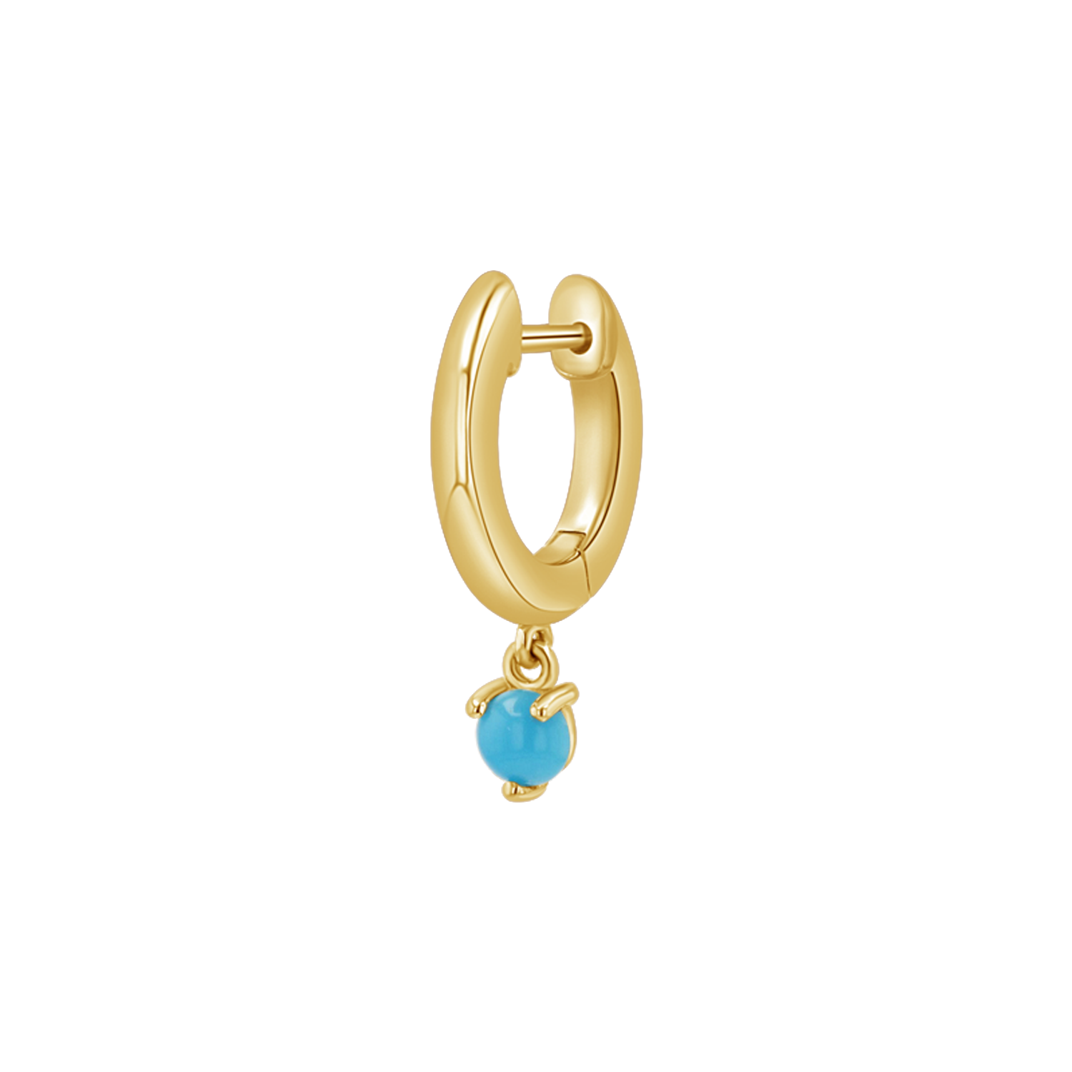 Turquoise Drop Huggies B386560
