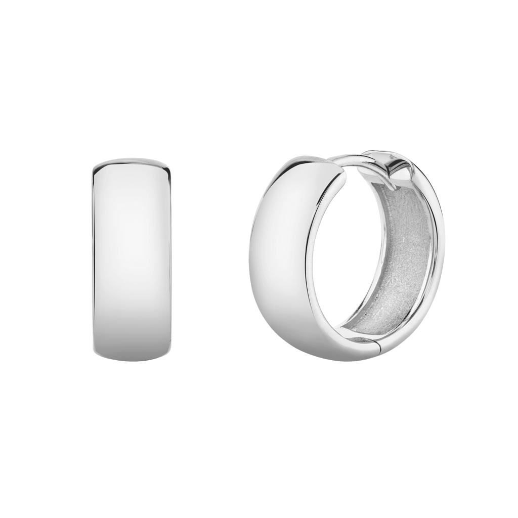 Dome Huggie Hoop Earrings B7066
