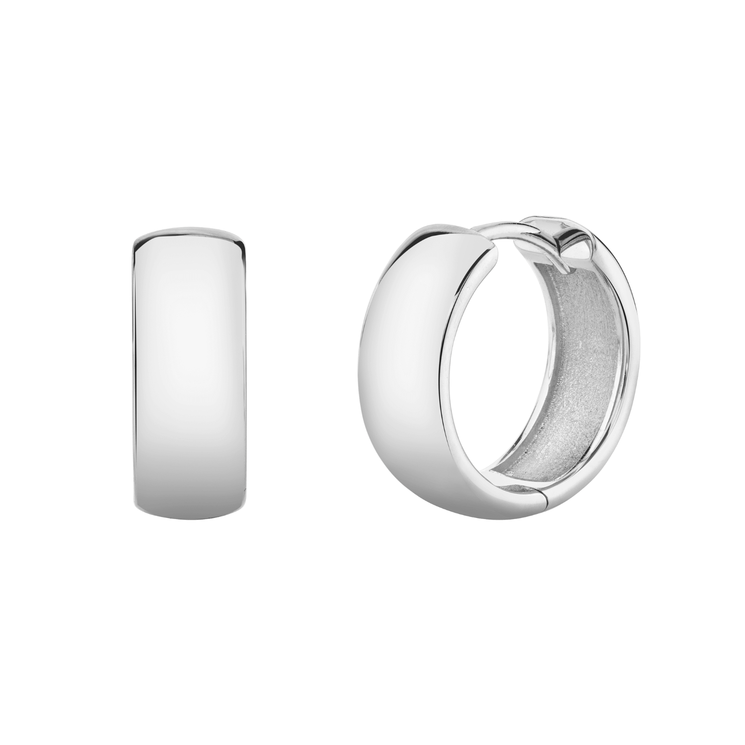 Dome Huggie Hoop Earrings B7066
