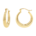 Tapered Hoop Earrings Z8326