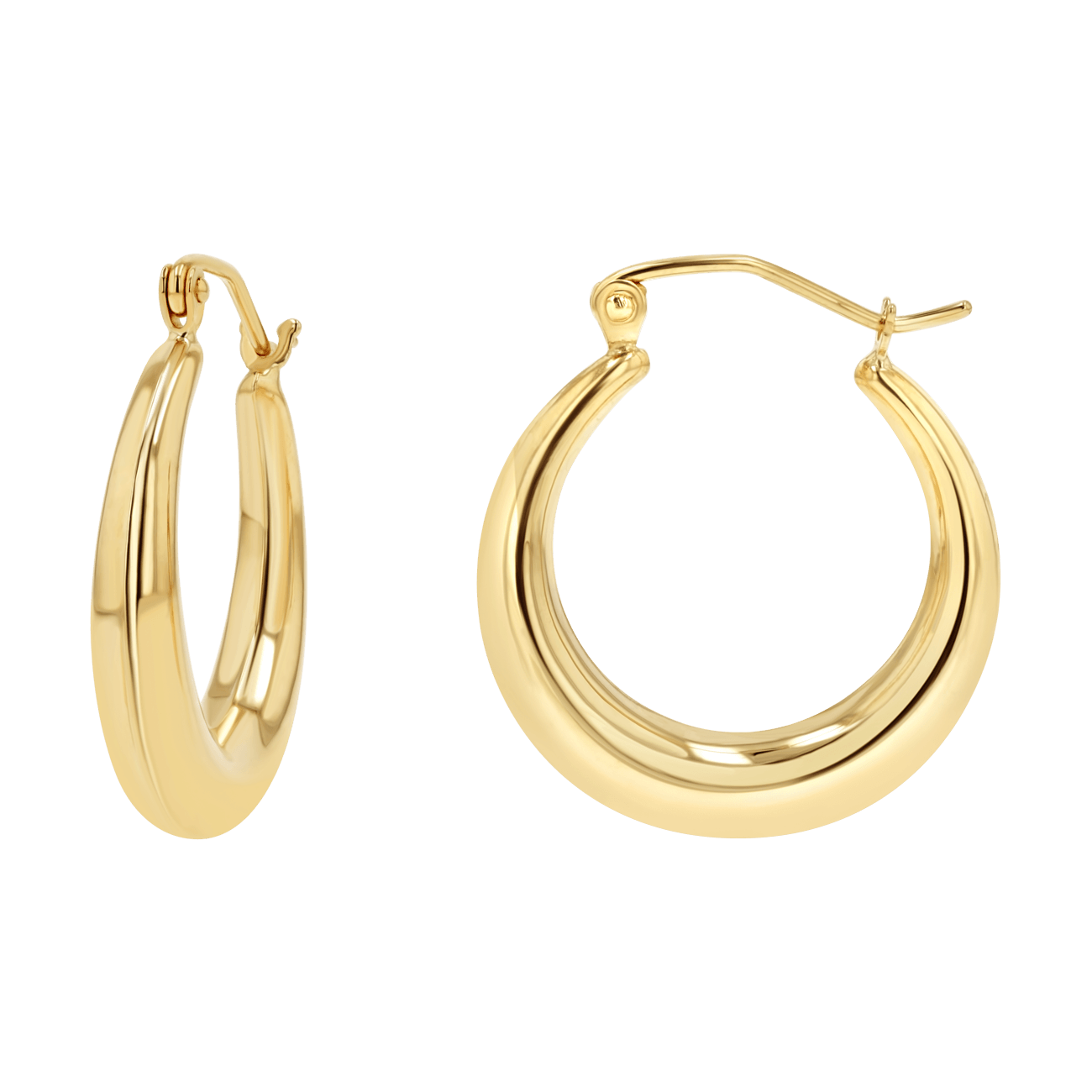 Tapered Hoop Earrings Z8326
