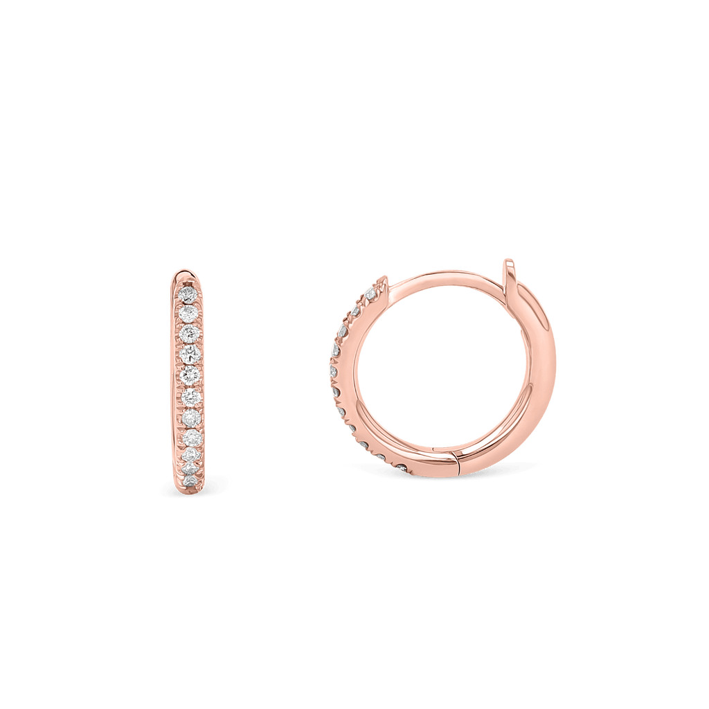 Diamond Huggie Hoop Earrings B213630