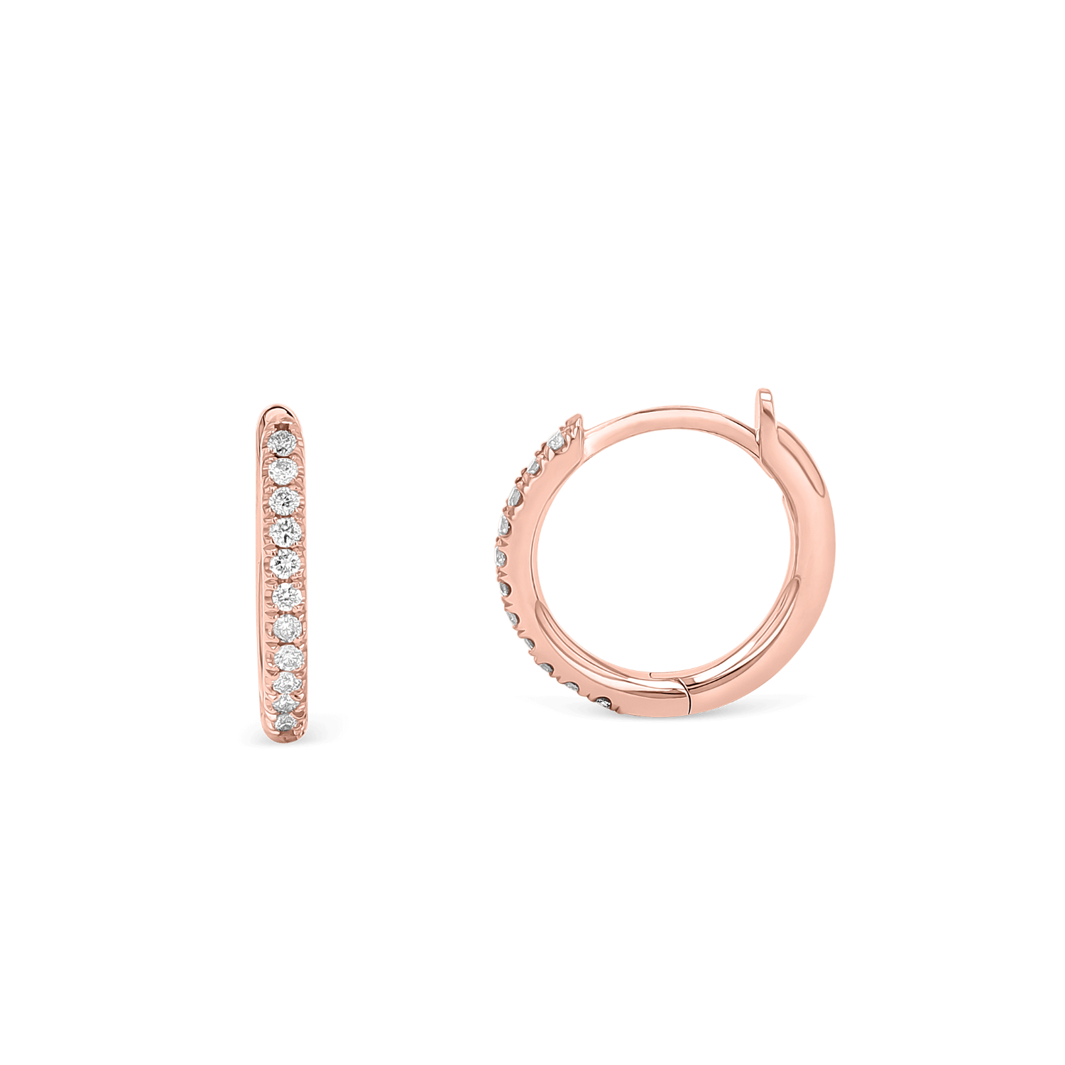 Diamond Huggie Hoop Earrings B213630