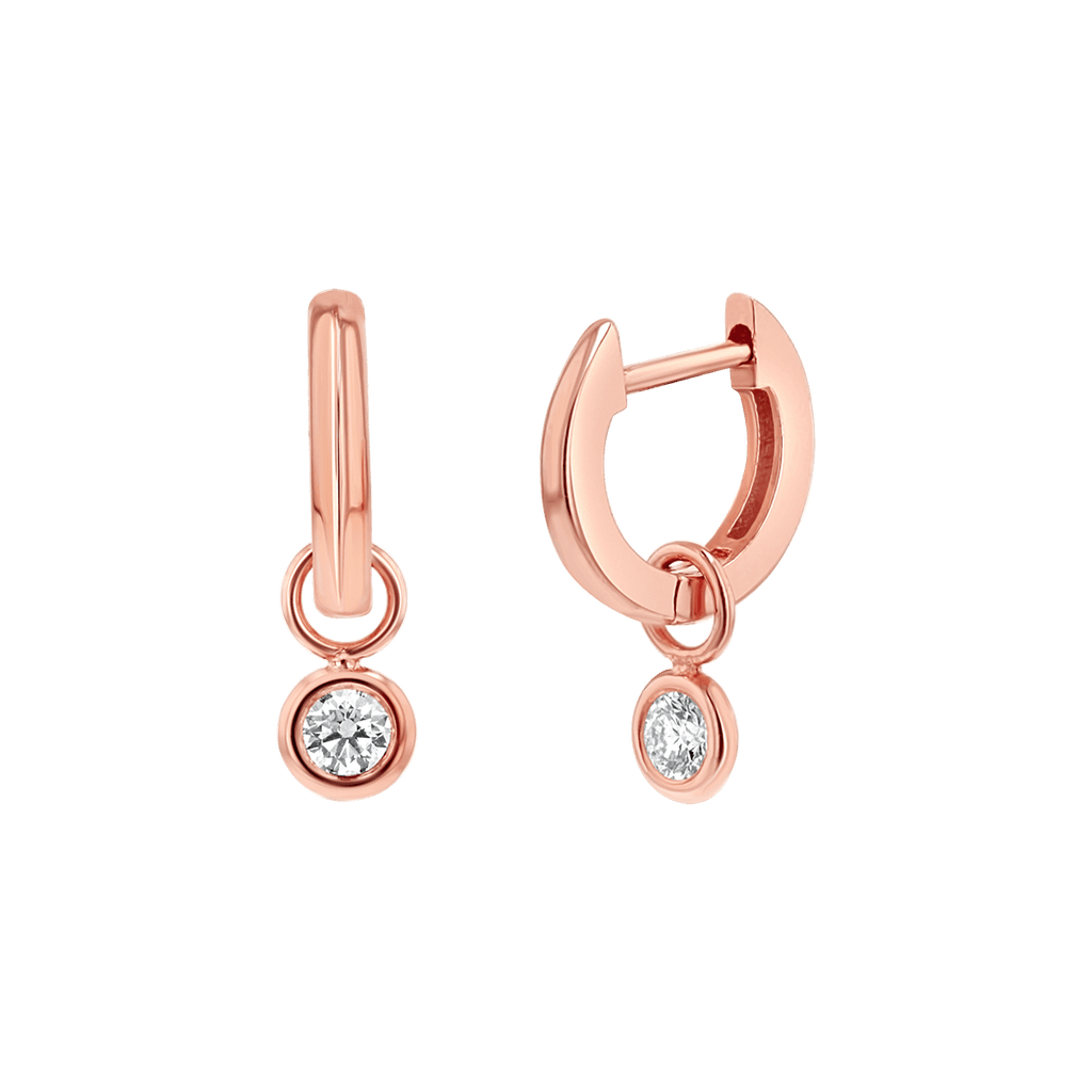 Diamond Drop Huggies Hoops O97805