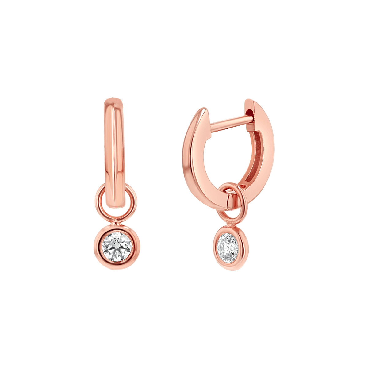 Diamond Drop Huggies Hoops O97805