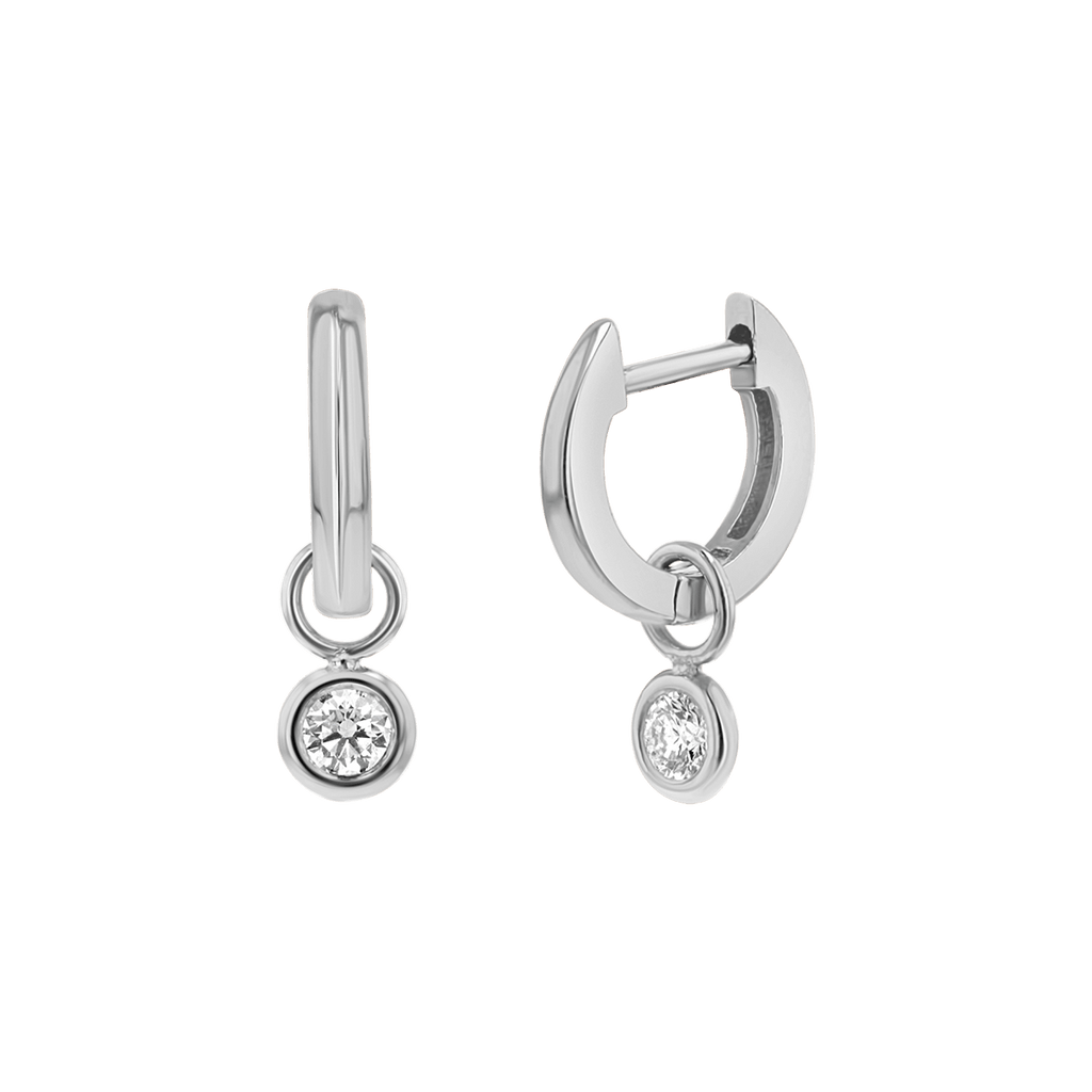 Diamond Drop Huggies Hoops O97805
