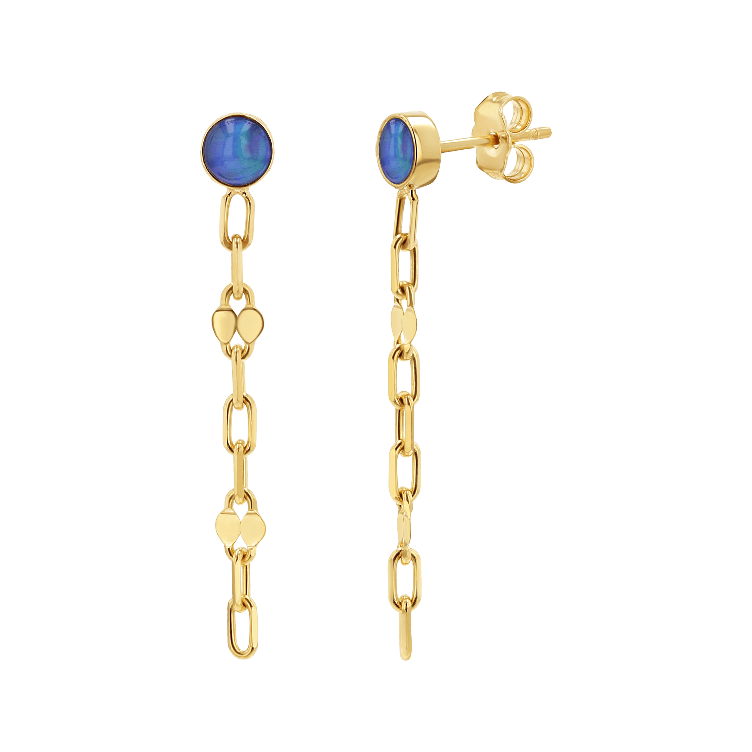 Opal Solitaire Sequin Earrings Y88069