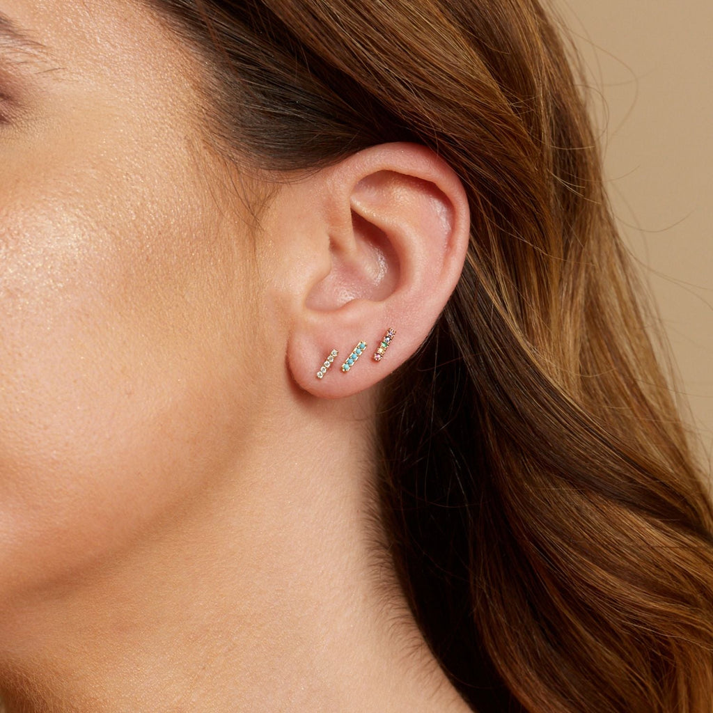 Rainbow Bar Earrings X775