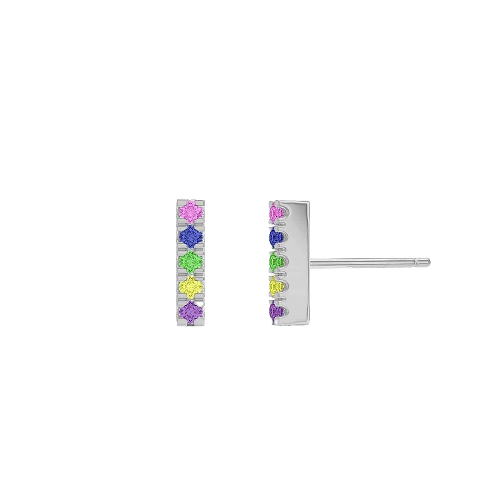 Rainbow Bar Earrings X775