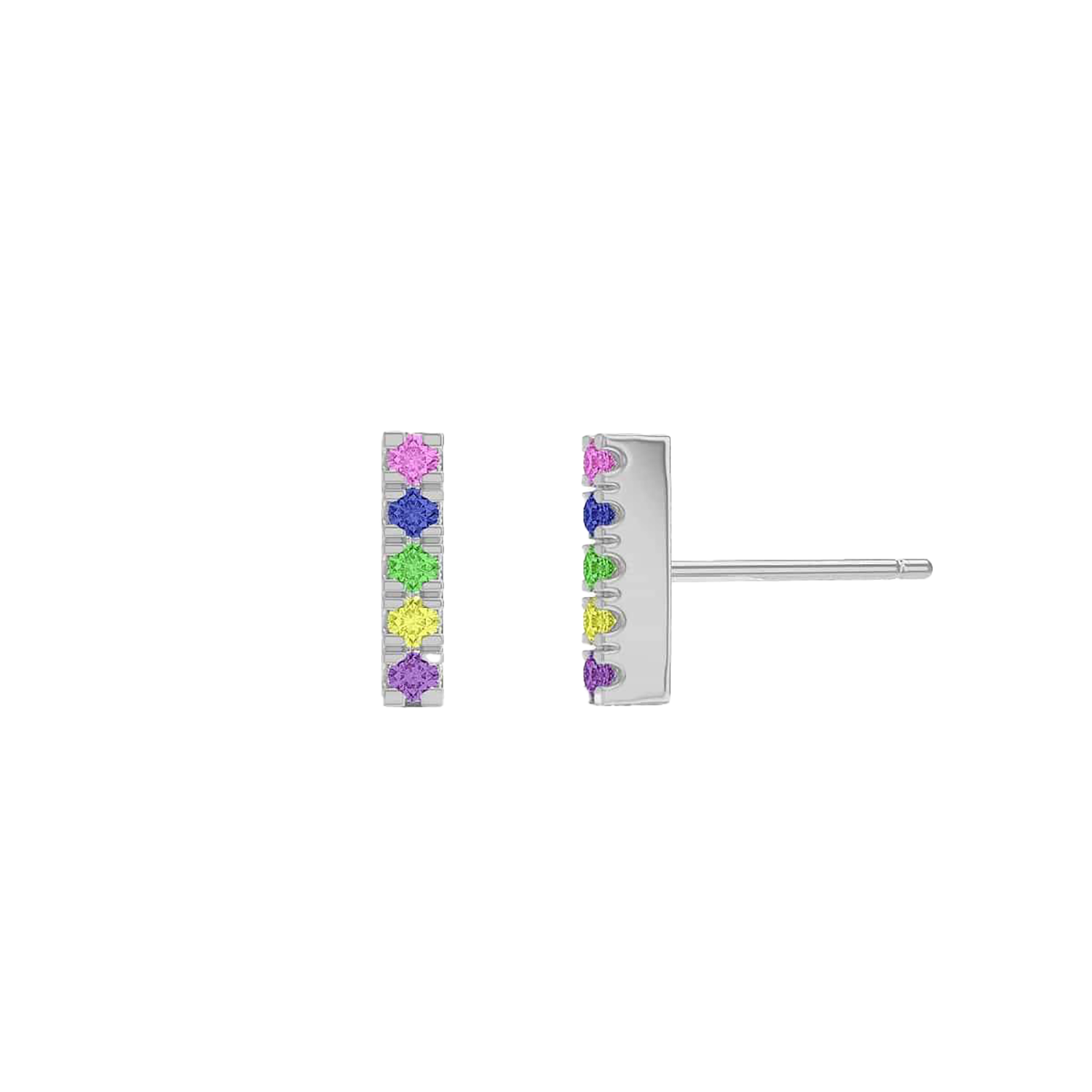 Rainbow Bar Earrings X775