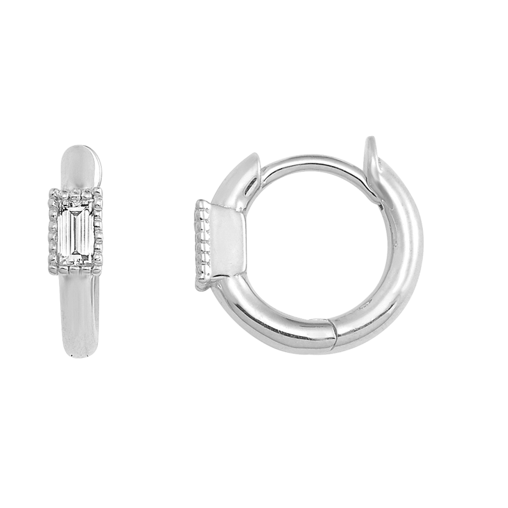 Baguette Huggie Earrings I226546