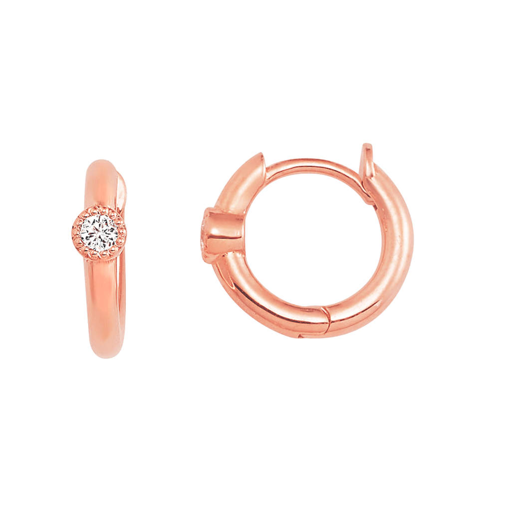 Round Huggie Earrings Z7540