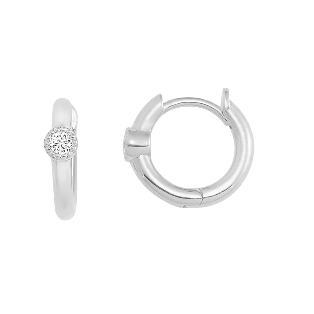 Round Huggie Earrings Z7540