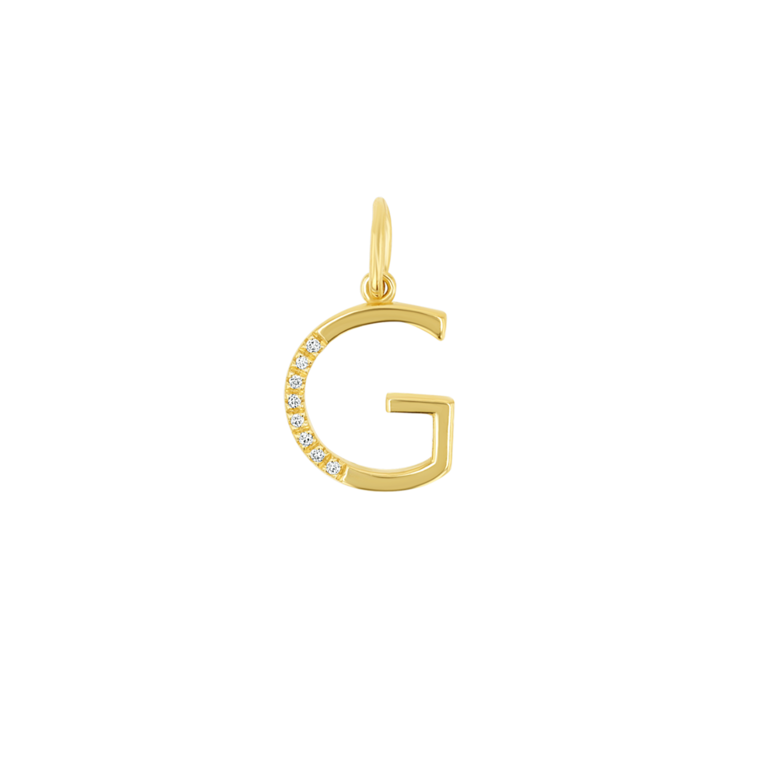 Diamond Initial Charm D37358
