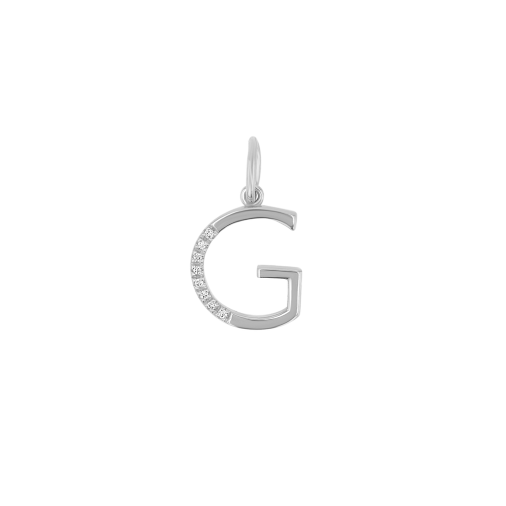 Diamond Initial Charm D37358