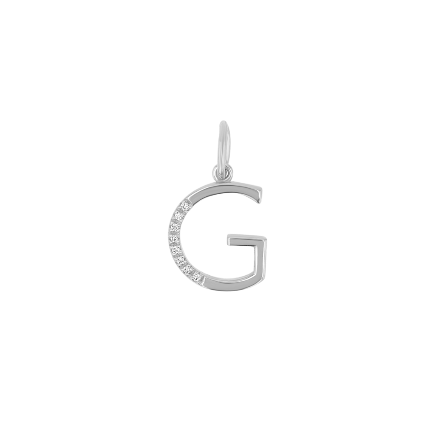 Diamond Initial Charm D37358