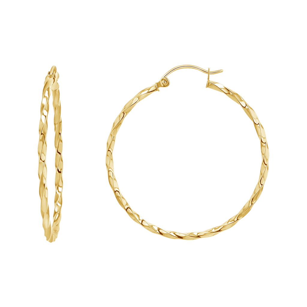 Twist Hoop Earrings O9506