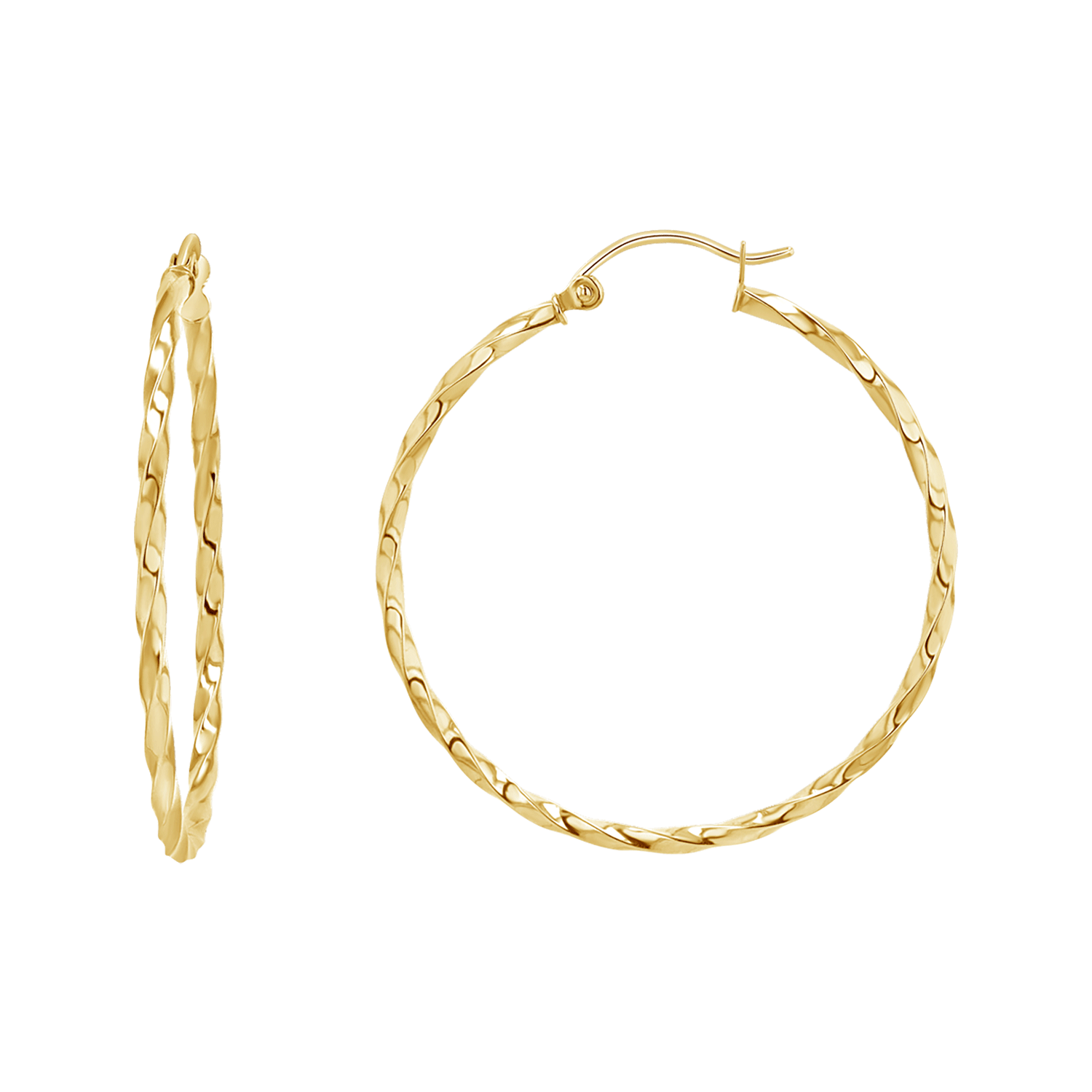 Twist Hoop Earrings O9506