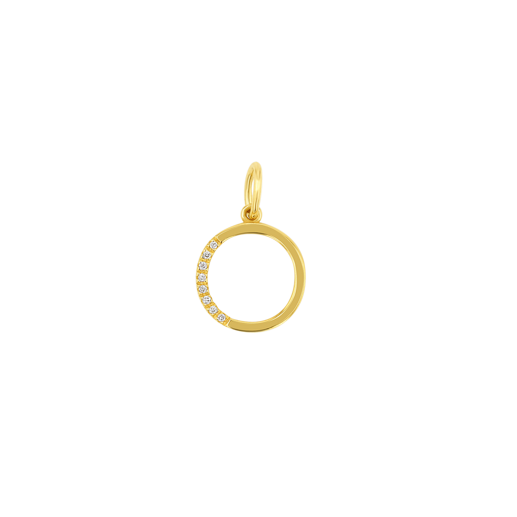 Diamond Initial Charm D37358