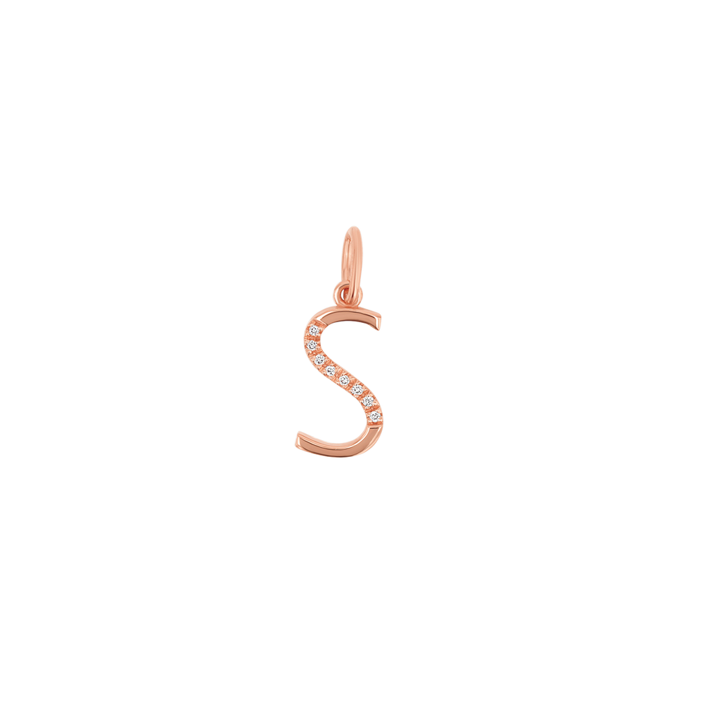Diamond Initial Charm D37358