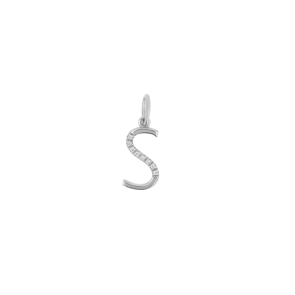 Diamond Initial Charm D37358