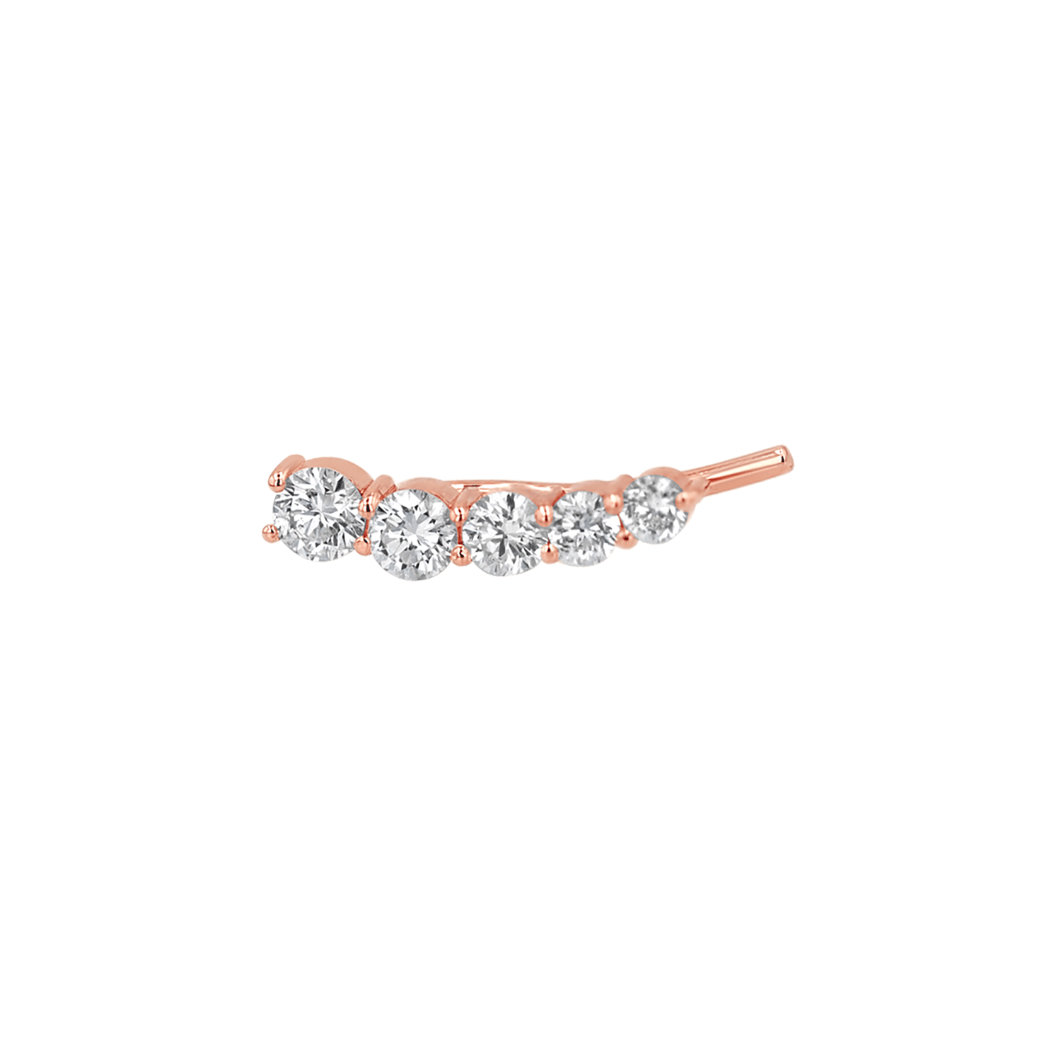 Diamond Bezel Crawler Earring I7814