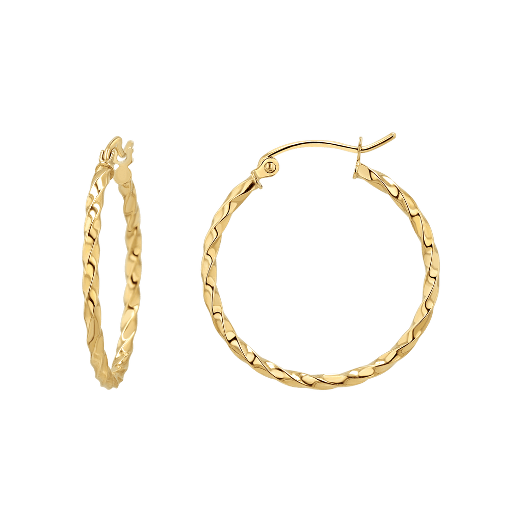 Twist Hoop Earrings O9506