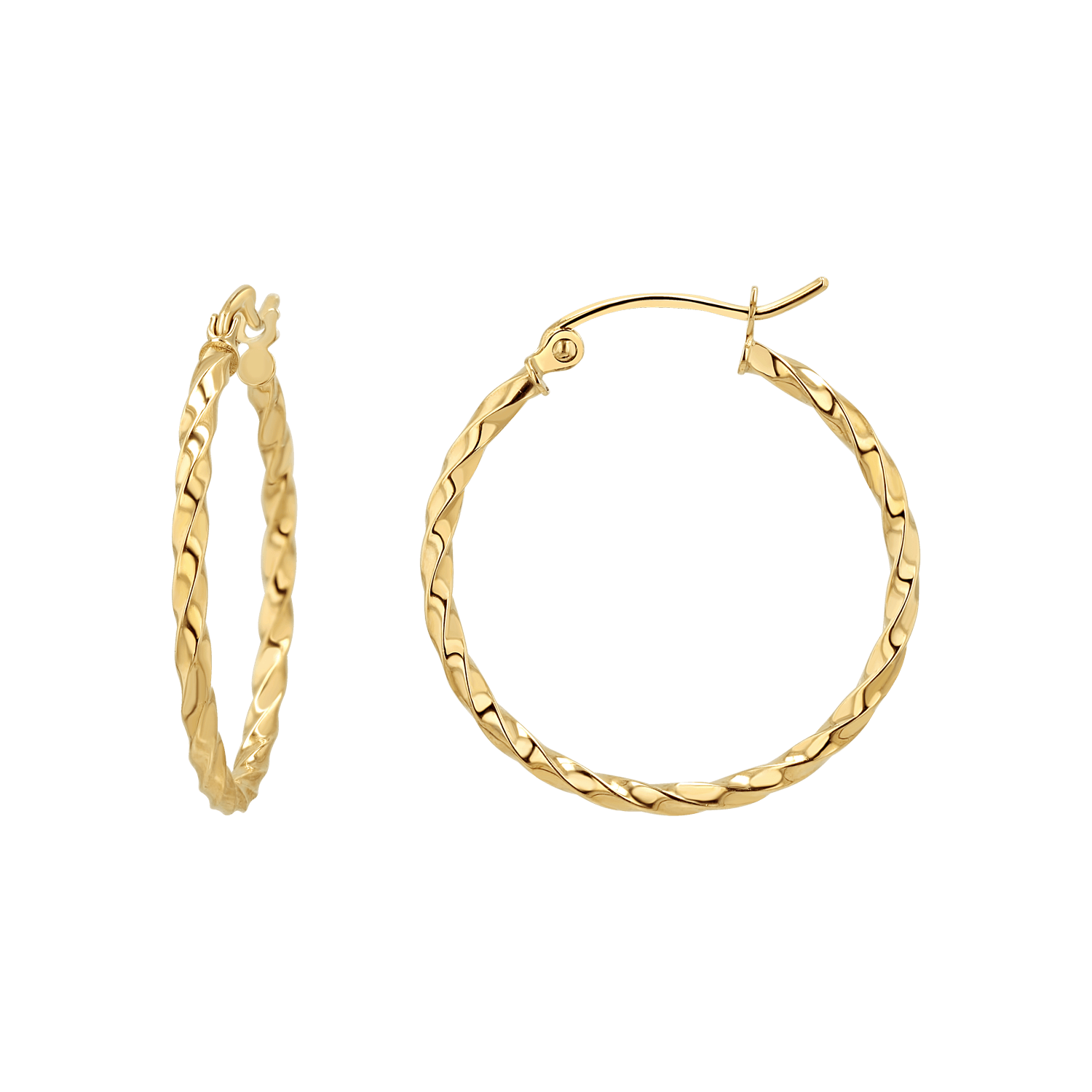 Twist Hoop Earrings O9506