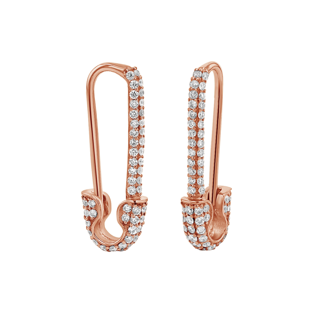 Safety Pin Earrings W9004