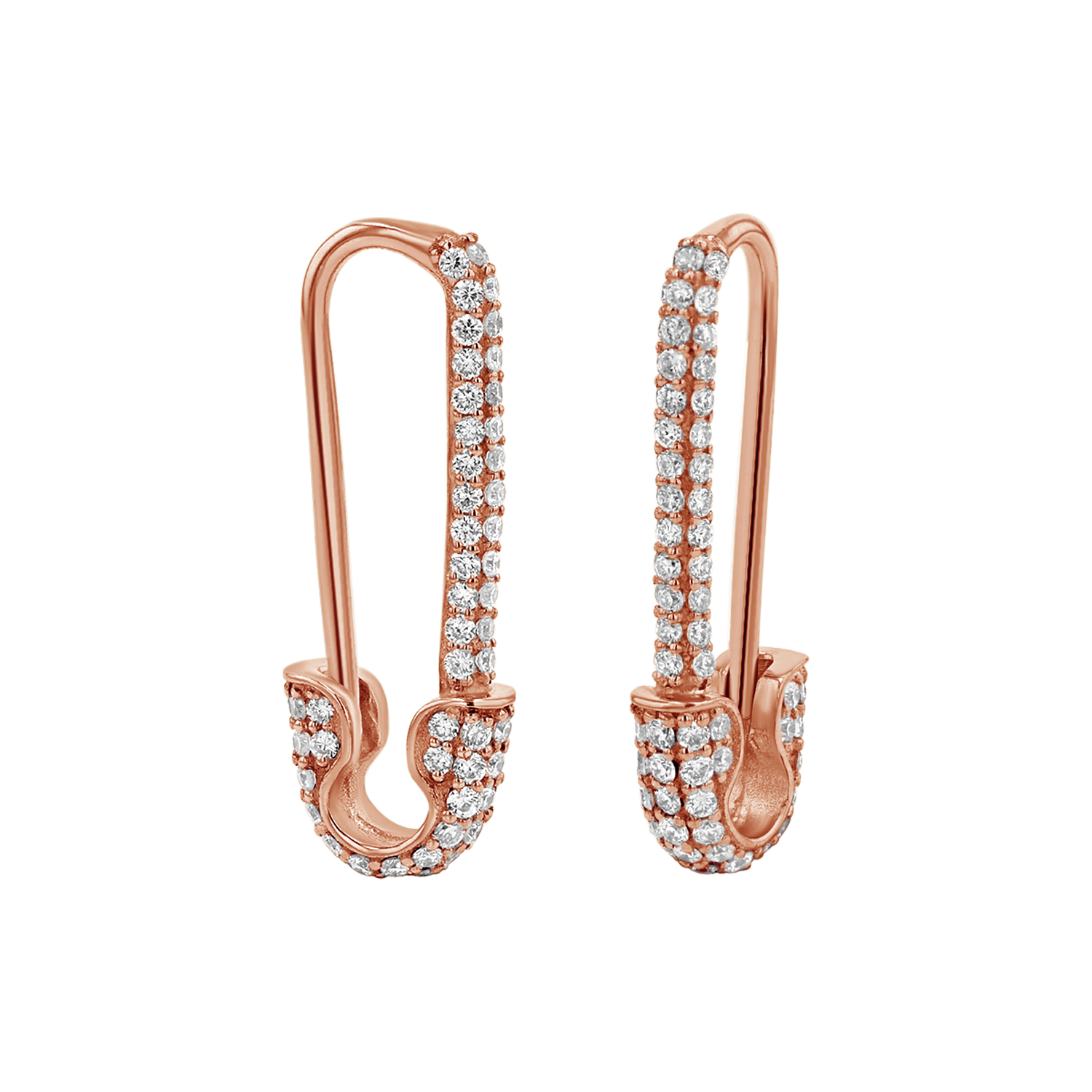 Safety Pin Earrings W9004