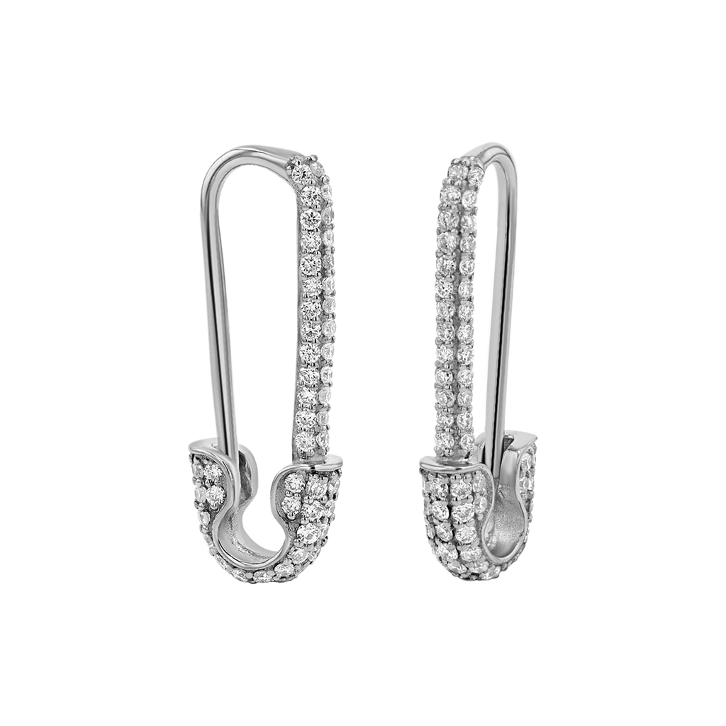 Safety Pin Earrings W9004