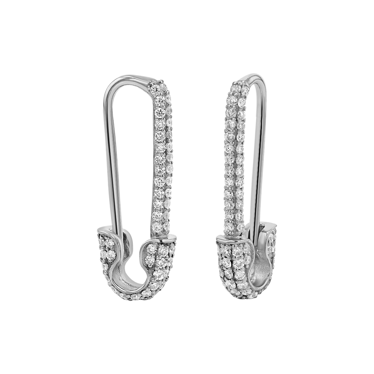 Safety Pin Earrings W9004