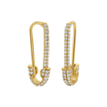 Safety Pin Earrings W9004