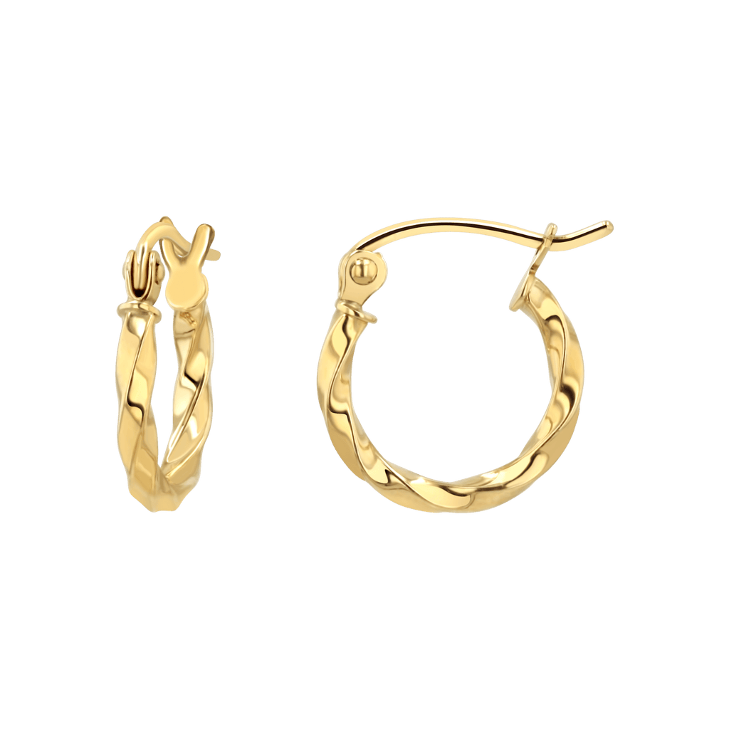 Twist Hoop Earrings O9506