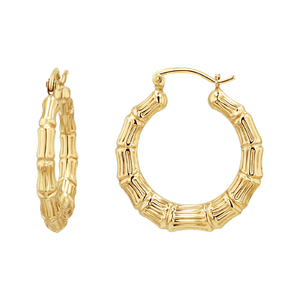 Bamboo Hoop Earrings Z903119