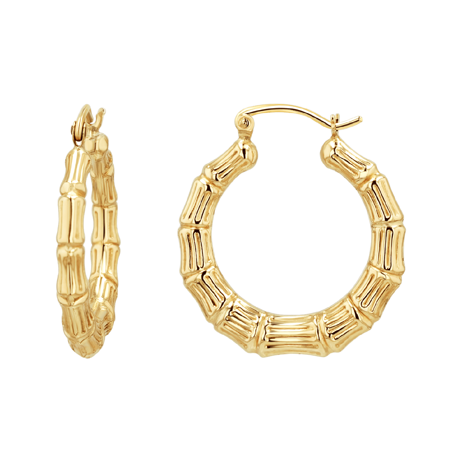 Bamboo Hoop Earrings Z903119
