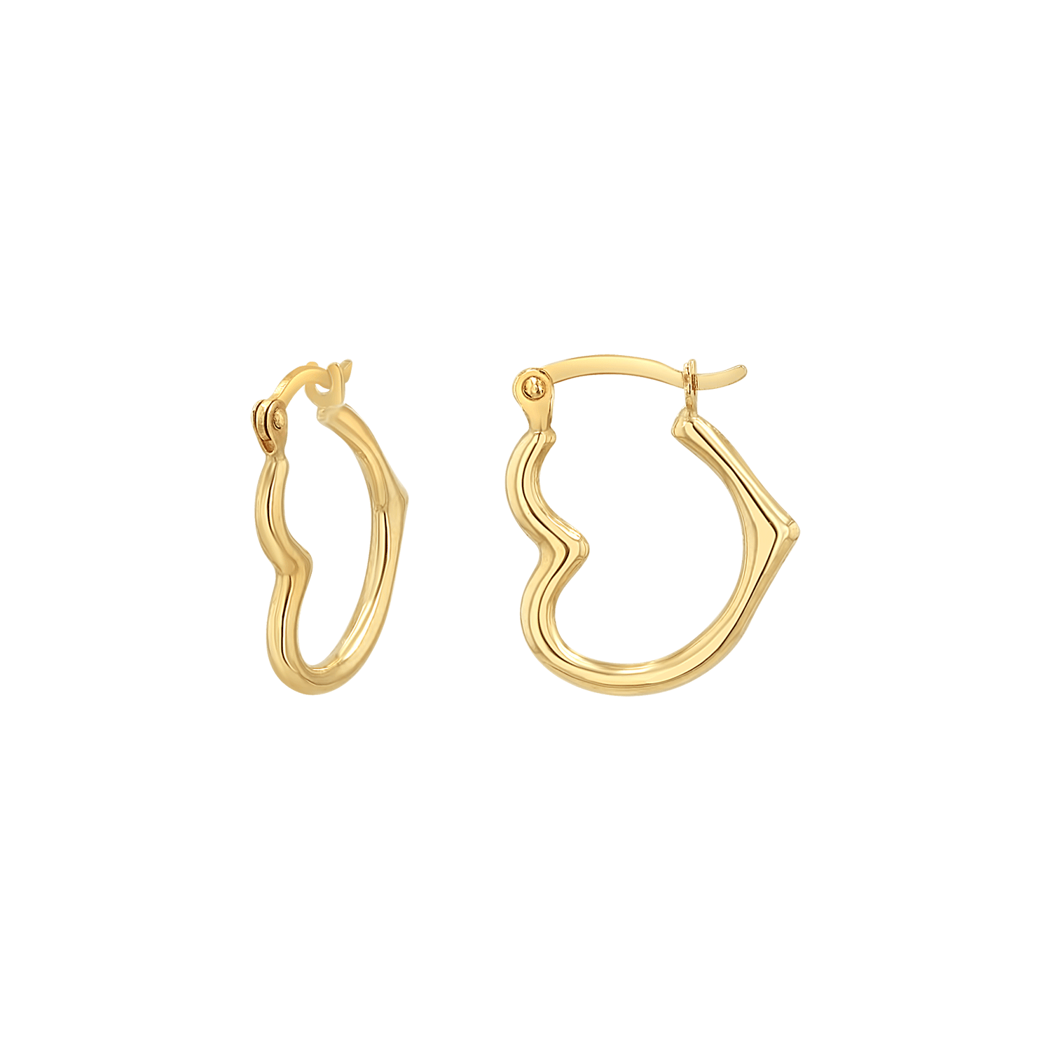 Heart Hoop Earrings S48399