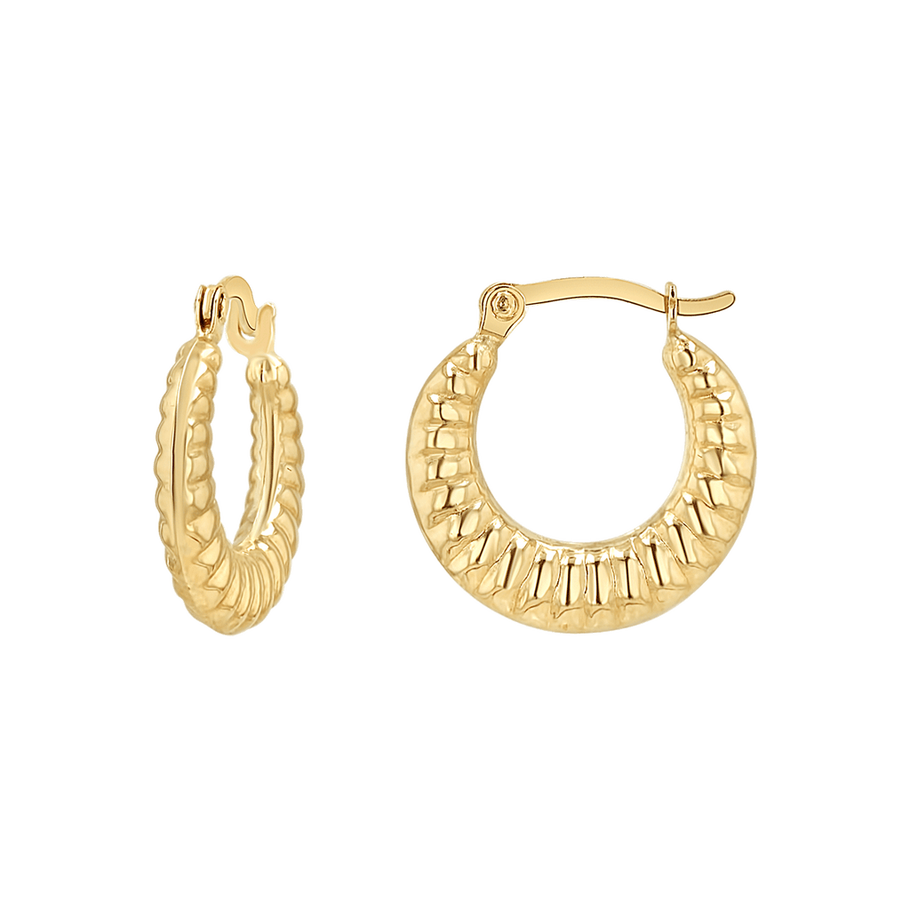 Tapered Hoop Earrings G89057