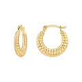 Tapered Hoop Earrings G89057
