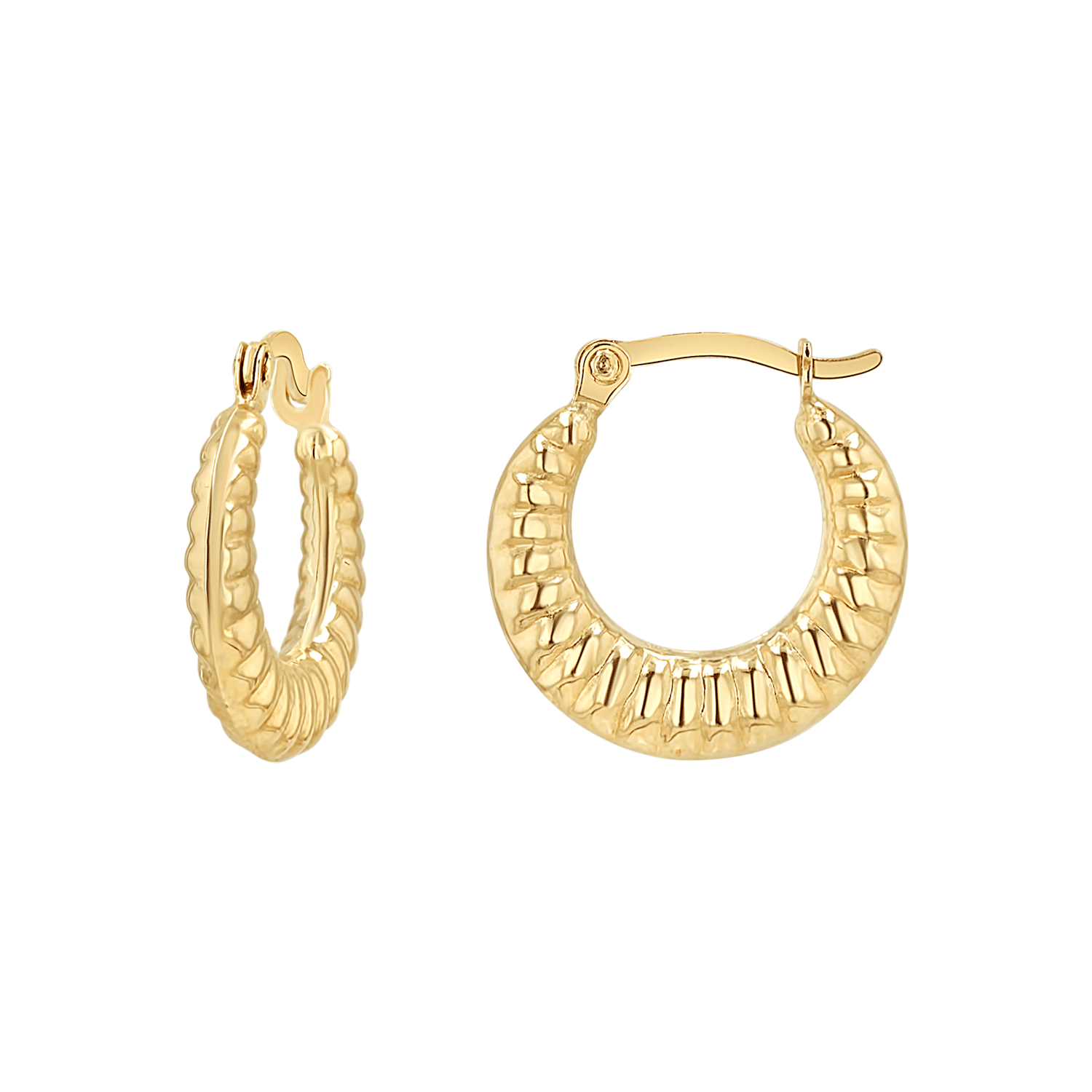 Tapered Hoop Earrings G89057