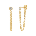 Cuban Link Drop Diamond Earring K593729